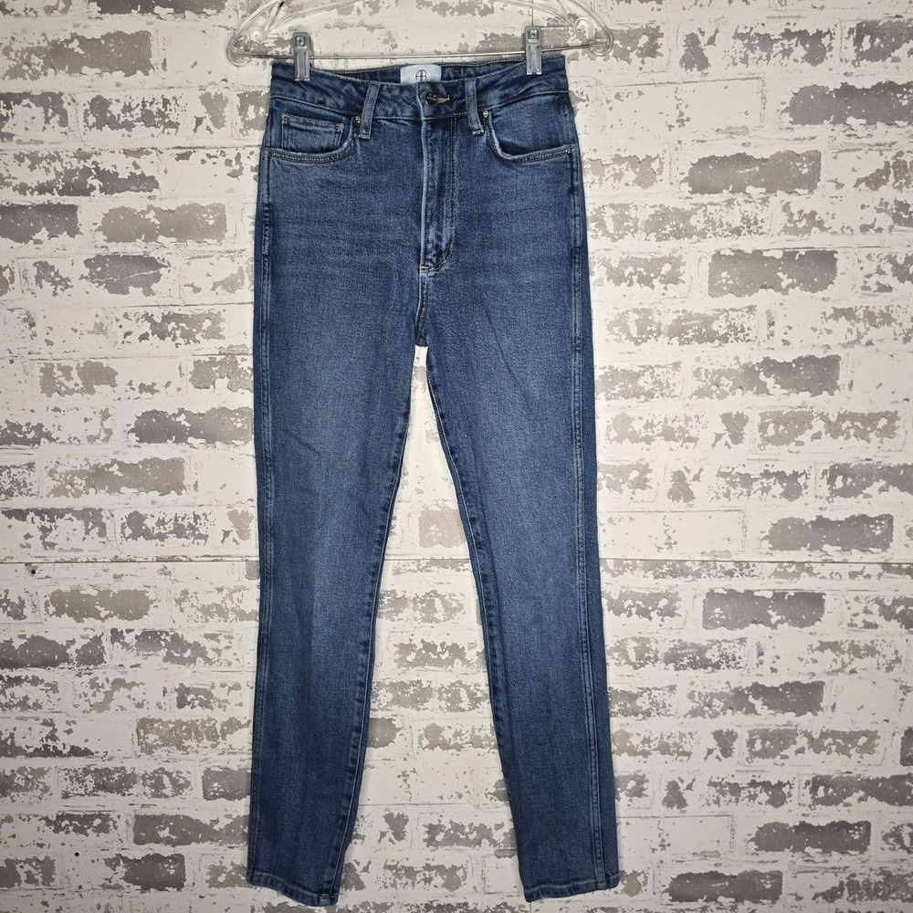 Anine Bing Jagger Jean Blue High Rise Skinny Denim A-06-0001-445 Womens 26‎